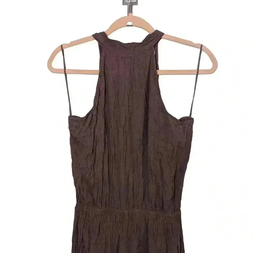 O'NEILL Womens Dark Mauve Sleeveless Jumpsuit Romper Ties in the Back Size M - Picture 2 of 11